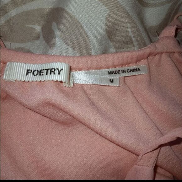 POETRY PINK MAXI DRESS SZ.M EUC - Picture 5 of 7